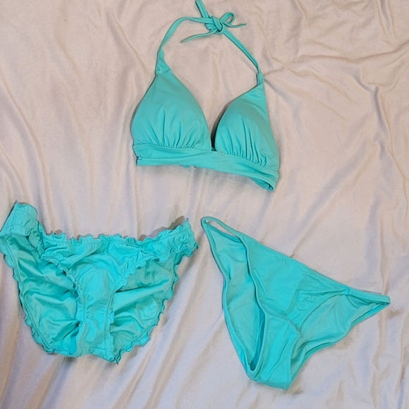 RARE Victoria's Secret Aqua Turquoise Bikini Set - Picture 6 of 9
